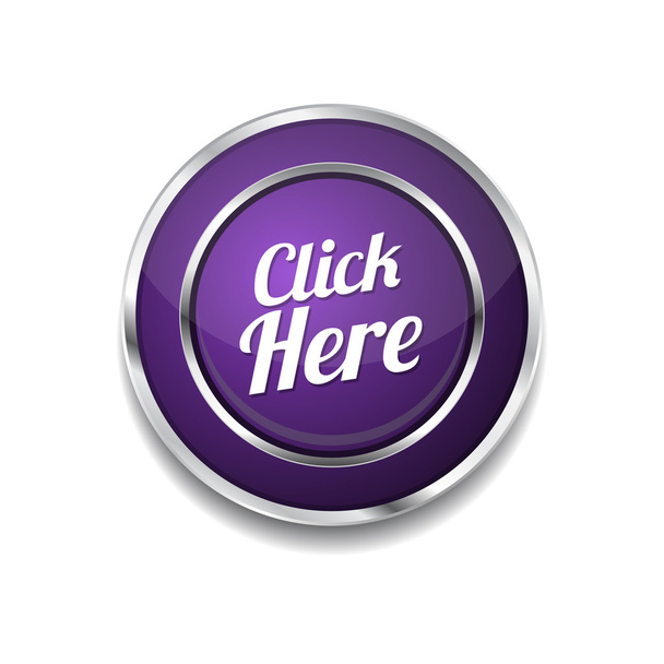 Click Here Icon Button - Vektör, Görsel