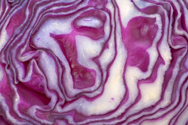 Red cabbage background - Fotoğraf, Görsel