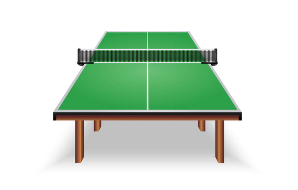 изолированная иллюстрация настольного тенниса для пинг-понга - Вектор,изображение