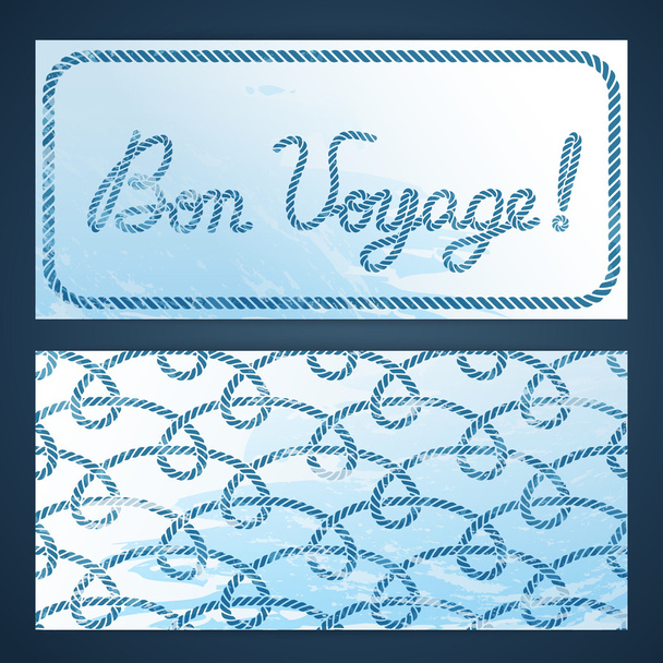 nautische Flieger - bon voyage - Vektor, Bild