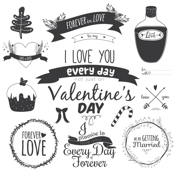 Happy Valentines Day - Вектор, зображення