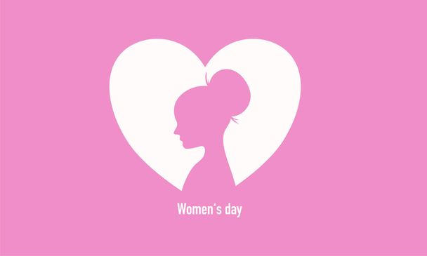День равенства женщин векторные иллюстрации фон для события женского дня - Вектор,изображение