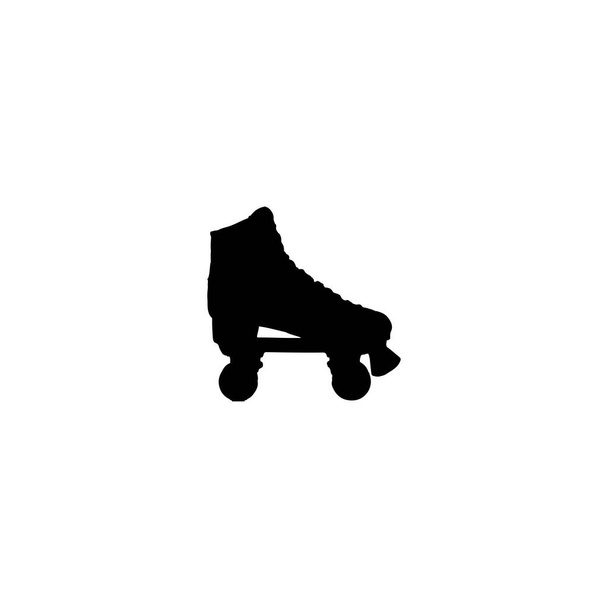 Roller skates icon. Simple style roller skate big sale poster background symbol. Roller skate brand logo design element. Roller skate t-shirt printing. vector for sticker. - Vektor, obrázek