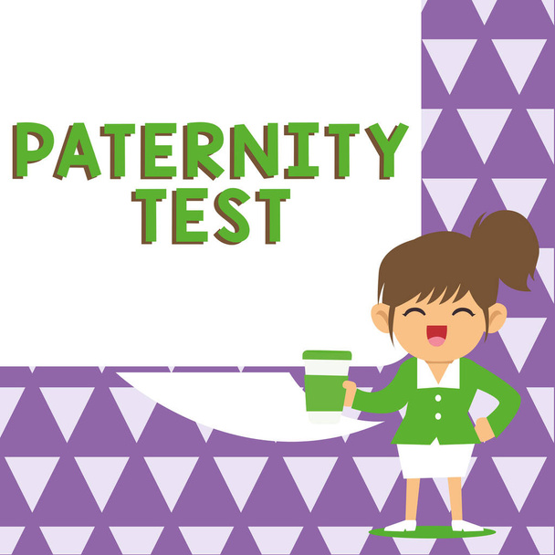 Κείμενο που δείχνει έμπνευση Τεστ πατρότητας, Επιχείρηση προβάλει ένα τεστ DNA για να καθορίσει αν ένας δεδομένος άνθρωπος είναι ο βιολογικός πατέρας - Φωτογραφία, εικόνα