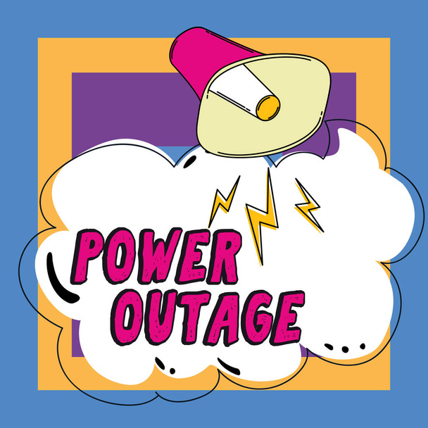 Напис на тексті, що представляє Power Outage, Business approach Здатність впливати на ровесників для досягнення цілей - Фото, зображення