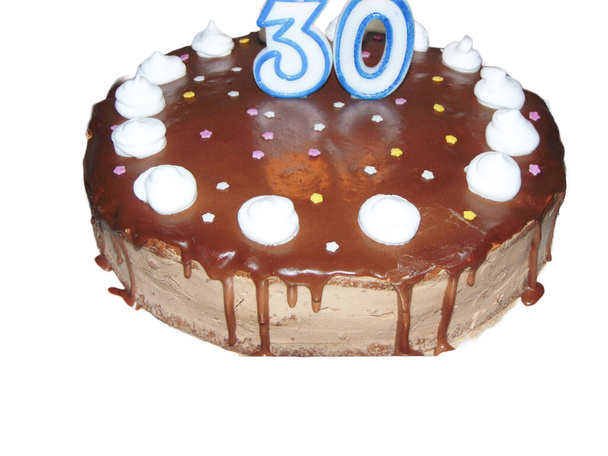Шоколадний торт для людини, якій виповнилося 30 років
 - Фото, зображення