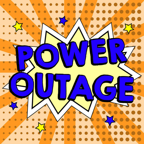 Segno di scrittura a mano Power Outage, approccio aziendale La capacità di influenzare i coetanei per raggiungere gli obiettivi - Foto, immagini