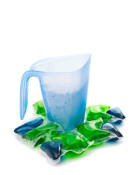 Mosópor, műanyag pohár - Fotó, kép