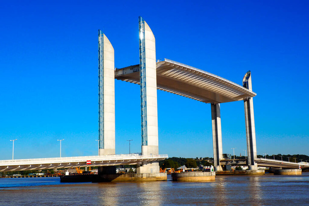 public bridge over the river Garonne in Bordeaux, New Aquitaine in southwestern France  - Photo, Image