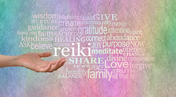Sending Reiki Healing Word Cloud - Photo, Image