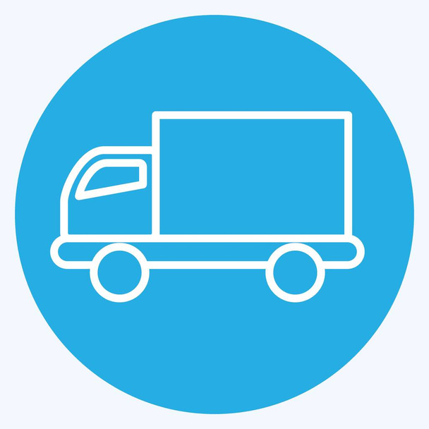Icon Delivery. related to Online Store symbol. blue eyes style. simple illustration. shop - Vektor, obrázek