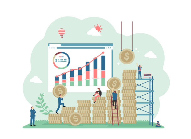 Long-term investment vector illustration - Vector, afbeelding