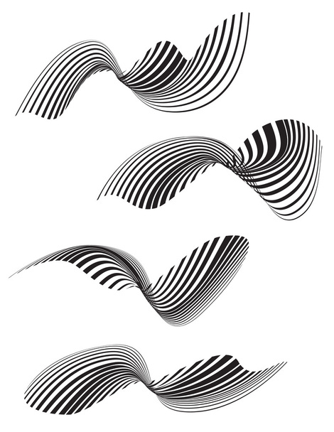 Diseño de banda de onda mobius efecto óptico
 - Vector, Imagen