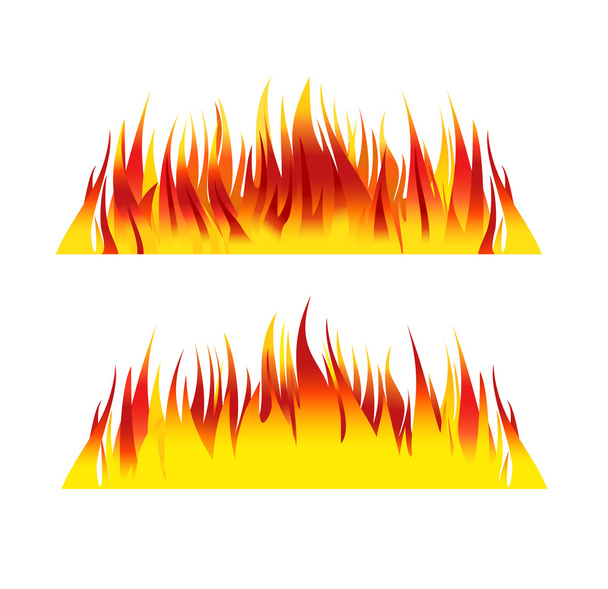 Fire background flames vector illustration - Vector, Image