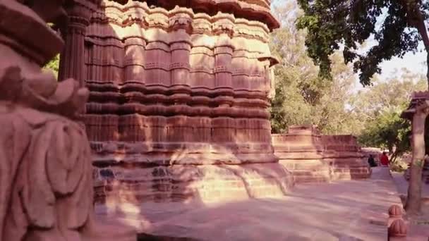 ancient hindu temple architecture from different angle at day - Footage, Video