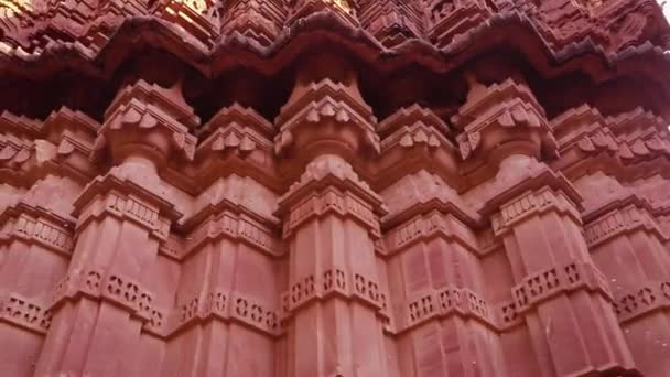 ancient hindu temple architecture from different angle at day - Záběry, video