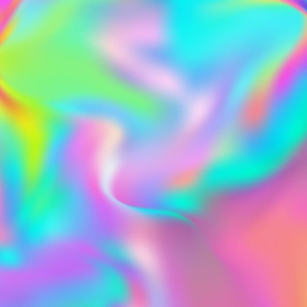 Hologram texture Wave Design Colorful Gradient Background - Foto, imagen