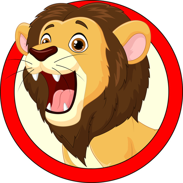 Рычание льва
 - Вектор,изображение