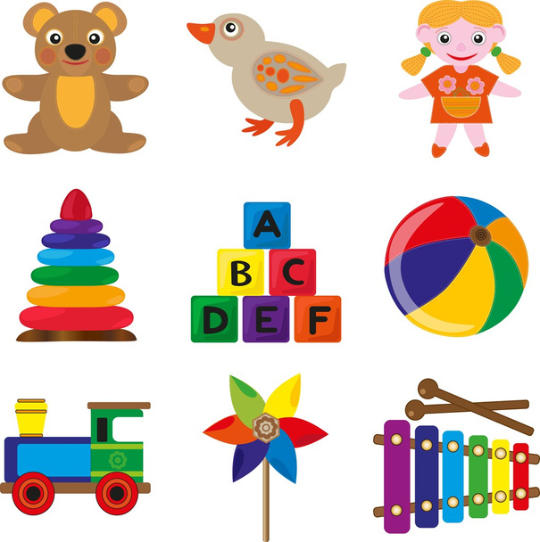children's toys  - Vector, Image