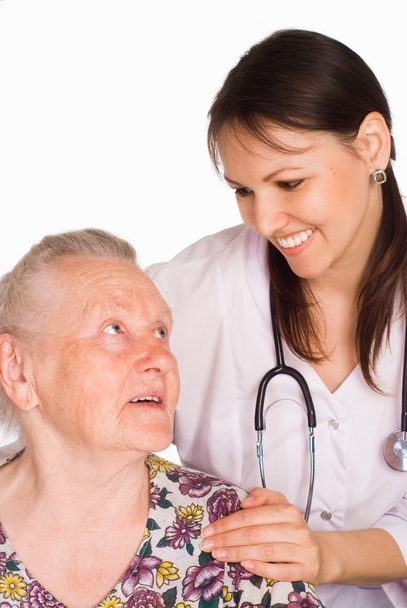 Nurse and aged patient - Foto, Bild