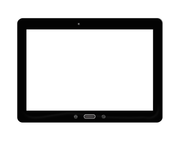 illustratie van zwarte tablet - Foto, afbeelding