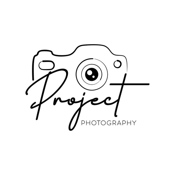 vintage camera logo design - Vector, Image