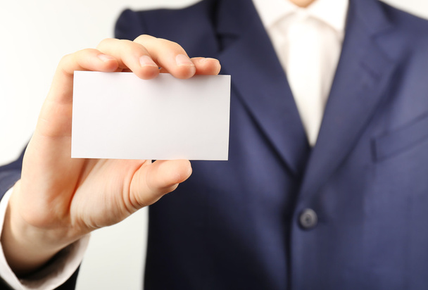Businessman with business card - Photo, Image