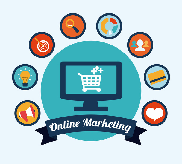 Online Marketing  - Vektor, Bild