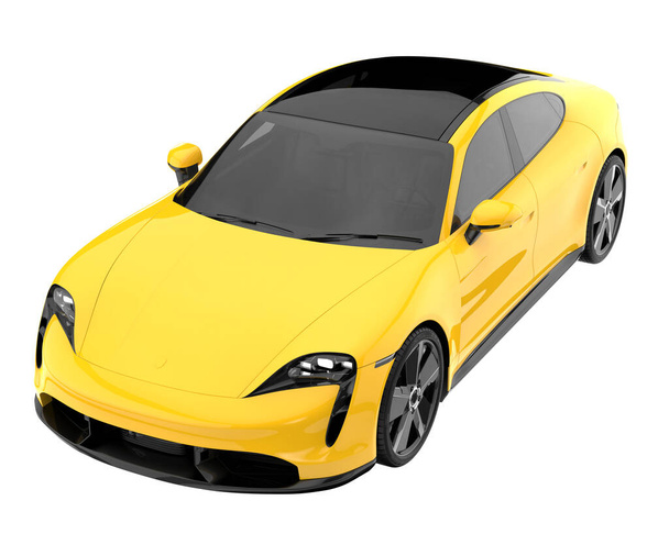 Sport car isolated on white background. 3d rendering - illustration - Photo, image