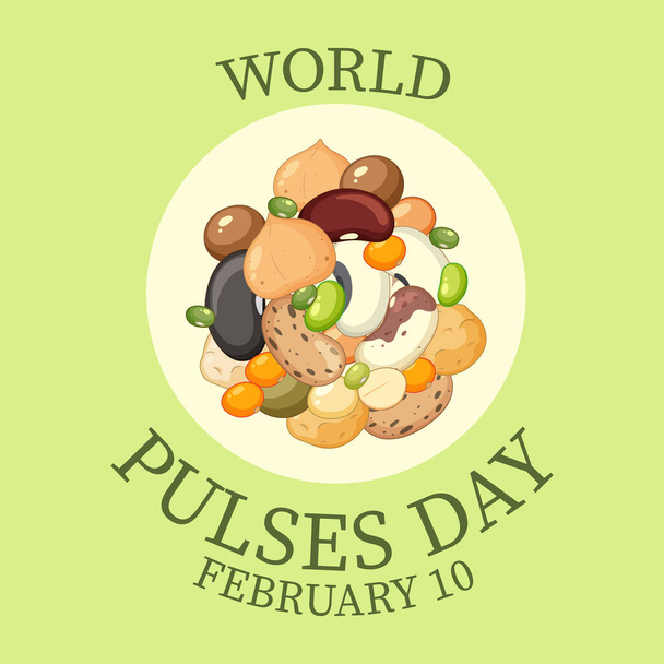 World Pulses Day Banner Design illustration - Vetor, Imagem