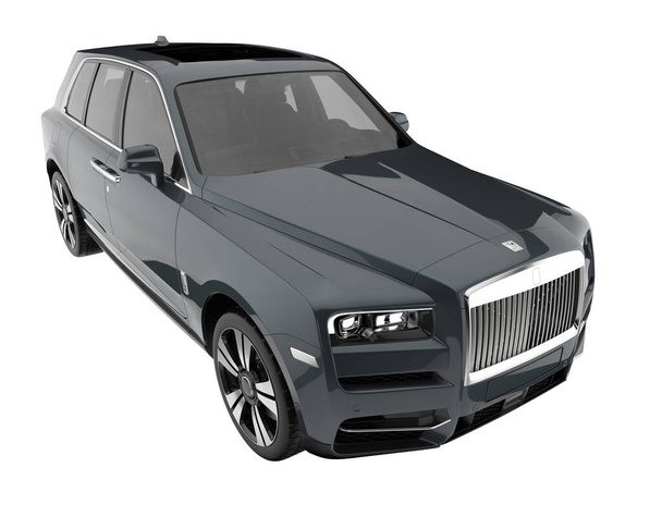 Realistic SUV isolated on background with mask. 3d rendering - illustration - Foto, Imagen