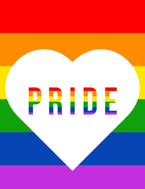 Любов - це любов до ЛГБТ-прапора з білим серцем і СВІТОВИЙ ДРУГ - Фото, зображення