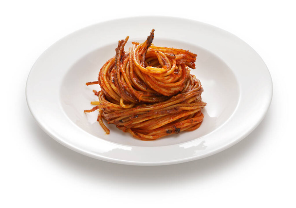 Spaghetti all'Assassina, Italian Puglia traditional pasta - Fotografie, Obrázek