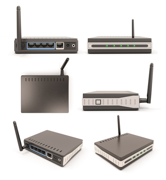 View from different angles wireless router - Photo, Image