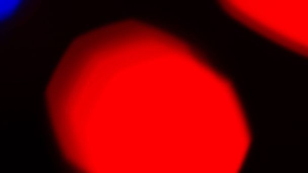 Blurred Red and Colorful Light Garland Displa - Foto, Bild