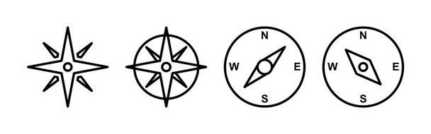 Compass icon vector for web and mobile app. arrow compass icon sign and symbol - Vettoriali, immagini