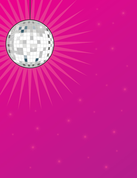 Een glanzende disco bal - Vector, afbeelding