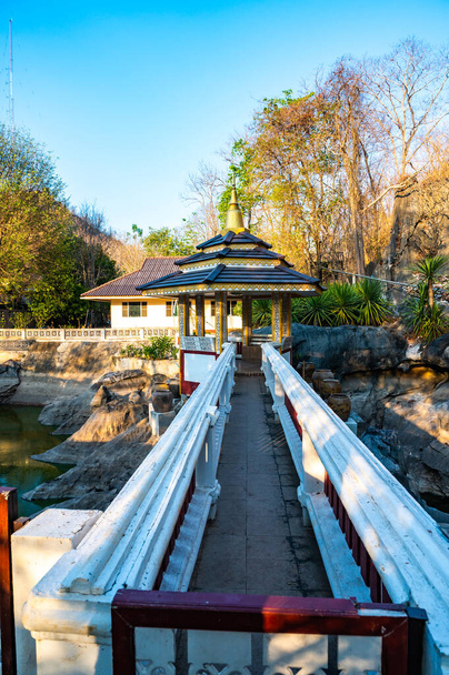 Landscape of park at Tham Phra Sabai temple, Lampang province. - Photo, image