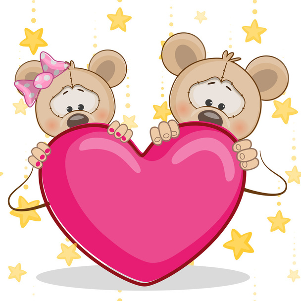 Cute  Lovers Mouse - Vektör, Görsel