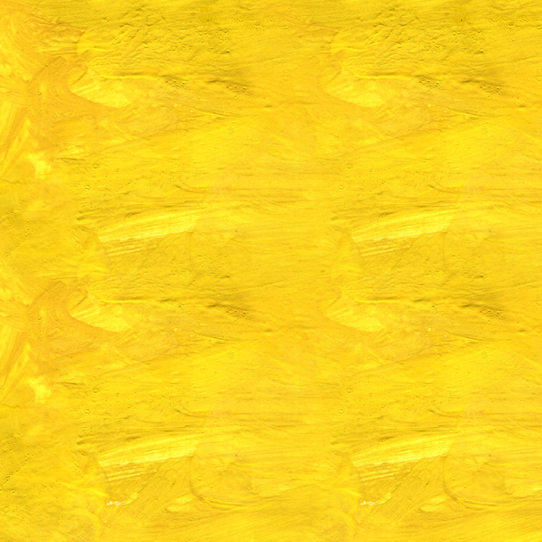 黄色の抽象的なガッシュのシームレスなテクスチャ - 写真・画像