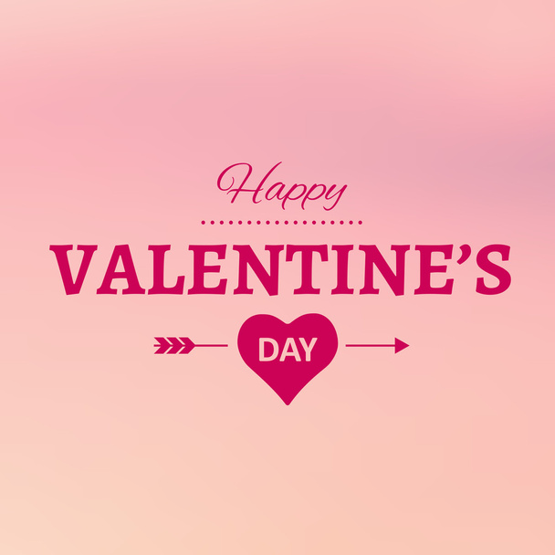Happy valentines day card - Vettoriali, immagini