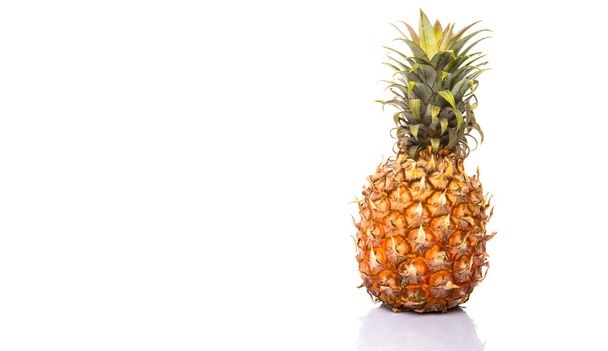 Pineapple fruit over white background - Foto, immagini
