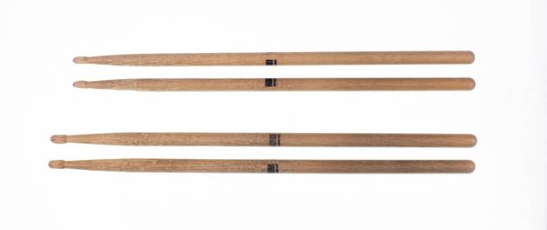 musical drumsticks isolated on white background - Foto, Imagem