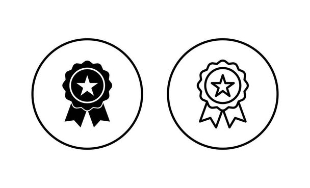 Badge icon set. Awards icon vector. Achieve sign and symbols - Vector, Image