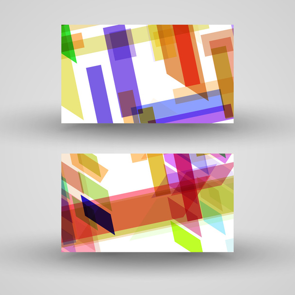 Vector business-card  set for your design - Wektor, obraz
