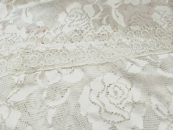 White lace clothes. Fashion and design fabric - Foto, Bild