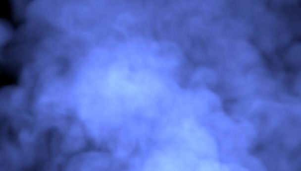 Purple smoke on a black background. Purple smoke background. Colored steam.  Poisonous vapors. Clean air, science concept. 3D render. Stock Illustration