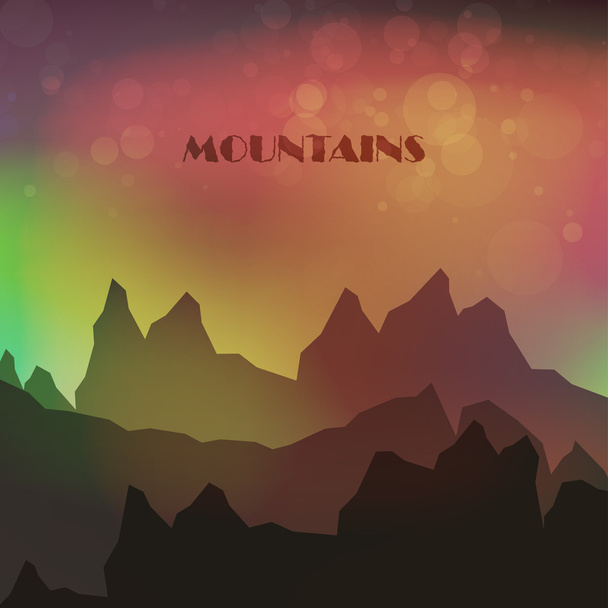abstrato montanhas coloridas
 - Vetor, Imagem