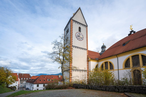 St. Mang Basilica Tower - Fussen, Bavaria, Germany - Foto, imagen