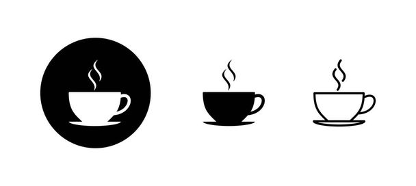 sada ikon na šálek kávy. šálek kávy znamení a symbol - Vektor, obrázek